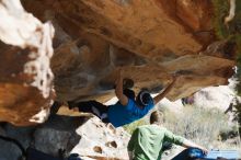 Bouldering in Hueco Tanks on 12/23/2018 with Blue Lizard Climbing and Yoga

Filename: SRM_20181223_1240550.jpg
Aperture: f/4.0
Shutter Speed: 1/640
Body: Canon EOS-1D Mark II
Lens: Canon EF 50mm f/1.8 II
