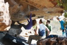 Bouldering in Hueco Tanks on 12/23/2018 with Blue Lizard Climbing and Yoga

Filename: SRM_20181223_1252360.jpg
Aperture: f/4.0
Shutter Speed: 1/800
Body: Canon EOS-1D Mark II
Lens: Canon EF 50mm f/1.8 II