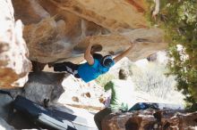 Bouldering in Hueco Tanks on 12/23/2018 with Blue Lizard Climbing and Yoga

Filename: SRM_20181223_1253490.jpg
Aperture: f/4.0
Shutter Speed: 1/320
Body: Canon EOS-1D Mark II
Lens: Canon EF 50mm f/1.8 II