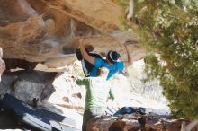 Bouldering in Hueco Tanks on 12/23/2018 with Blue Lizard Climbing and Yoga

Filename: SRM_20181223_1253530.jpg
Aperture: f/4.0
Shutter Speed: 1/320
Body: Canon EOS-1D Mark II
Lens: Canon EF 50mm f/1.8 II