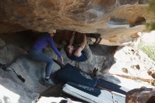 Bouldering in Hueco Tanks on 12/23/2018 with Blue Lizard Climbing and Yoga

Filename: SRM_20181223_1255461.jpg
Aperture: f/4.0
Shutter Speed: 1/320
Body: Canon EOS-1D Mark II
Lens: Canon EF 50mm f/1.8 II