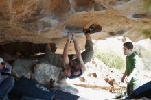 Bouldering in Hueco Tanks on 12/23/2018 with Blue Lizard Climbing and Yoga

Filename: SRM_20181223_1256020.jpg
Aperture: f/4.0
Shutter Speed: 1/320
Body: Canon EOS-1D Mark II
Lens: Canon EF 50mm f/1.8 II