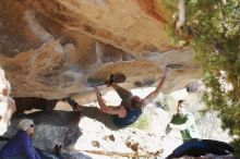 Bouldering in Hueco Tanks on 12/23/2018 with Blue Lizard Climbing and Yoga

Filename: SRM_20181223_1256091.jpg
Aperture: f/4.0
Shutter Speed: 1/320
Body: Canon EOS-1D Mark II
Lens: Canon EF 50mm f/1.8 II