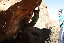 Bouldering in Hueco Tanks on 12/23/2018 with Blue Lizard Climbing and Yoga

Filename: SRM_20181223_1347400.jpg
Aperture: f/4.0
Shutter Speed: 1/1000
Body: Canon EOS-1D Mark II
Lens: Canon EF 16-35mm f/2.8 L