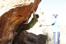 Bouldering in Hueco Tanks on 12/23/2018 with Blue Lizard Climbing and Yoga

Filename: SRM_20181223_1347440.jpg
Aperture: f/4.0
Shutter Speed: 1/500
Body: Canon EOS-1D Mark II
Lens: Canon EF 16-35mm f/2.8 L