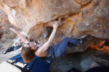 Bouldering in Hueco Tanks on 12/23/2018 with Blue Lizard Climbing and Yoga

Filename: SRM_20181223_1350330.jpg
Aperture: f/4.0
Shutter Speed: 1/200
Body: Canon EOS-1D Mark II
Lens: Canon EF 16-35mm f/2.8 L