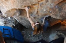 Bouldering in Hueco Tanks on 12/23/2018 with Blue Lizard Climbing and Yoga

Filename: SRM_20181223_1407410.jpg
Aperture: f/4.0
Shutter Speed: 1/320
Body: Canon EOS-1D Mark II
Lens: Canon EF 16-35mm f/2.8 L