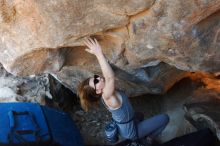 Bouldering in Hueco Tanks on 12/23/2018 with Blue Lizard Climbing and Yoga

Filename: SRM_20181223_1409110.jpg
Aperture: f/4.0
Shutter Speed: 1/320
Body: Canon EOS-1D Mark II
Lens: Canon EF 16-35mm f/2.8 L