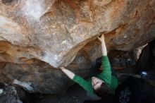 Bouldering in Hueco Tanks on 12/23/2018 with Blue Lizard Climbing and Yoga

Filename: SRM_20181223_1418540.jpg
Aperture: f/5.6
Shutter Speed: 1/320
Body: Canon EOS-1D Mark II
Lens: Canon EF 16-35mm f/2.8 L