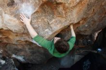 Bouldering in Hueco Tanks on 12/23/2018 with Blue Lizard Climbing and Yoga

Filename: SRM_20181223_1418590.jpg
Aperture: f/5.6
Shutter Speed: 1/320
Body: Canon EOS-1D Mark II
Lens: Canon EF 16-35mm f/2.8 L