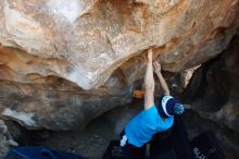 Bouldering in Hueco Tanks on 12/23/2018 with Blue Lizard Climbing and Yoga

Filename: SRM_20181223_1422260.jpg
Aperture: f/4.0
Shutter Speed: 1/400
Body: Canon EOS-1D Mark II
Lens: Canon EF 16-35mm f/2.8 L