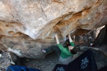 Bouldering in Hueco Tanks on 12/23/2018 with Blue Lizard Climbing and Yoga

Filename: SRM_20181223_1423500.jpg
Aperture: f/4.0
Shutter Speed: 1/250
Body: Canon EOS-1D Mark II
Lens: Canon EF 16-35mm f/2.8 L