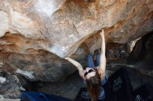 Bouldering in Hueco Tanks on 12/23/2018 with Blue Lizard Climbing and Yoga

Filename: SRM_20181223_1425010.jpg
Aperture: f/4.0
Shutter Speed: 1/400
Body: Canon EOS-1D Mark II
Lens: Canon EF 16-35mm f/2.8 L