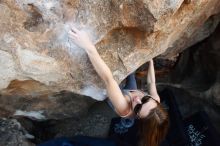 Bouldering in Hueco Tanks on 12/23/2018 with Blue Lizard Climbing and Yoga

Filename: SRM_20181223_1429050.jpg
Aperture: f/5.0
Shutter Speed: 1/250
Body: Canon EOS-1D Mark II
Lens: Canon EF 16-35mm f/2.8 L