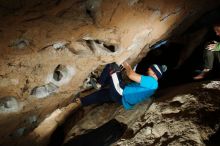 Bouldering in Hueco Tanks on 12/23/2018 with Blue Lizard Climbing and Yoga

Filename: SRM_20181223_1531590.jpg
Aperture: f/8.0
Shutter Speed: 1/250
Body: Canon EOS-1D Mark II
Lens: Canon EF 16-35mm f/2.8 L