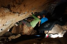 Bouldering in Hueco Tanks on 12/23/2018 with Blue Lizard Climbing and Yoga

Filename: SRM_20181223_1543010.jpg
Aperture: f/8.0
Shutter Speed: 1/250
Body: Canon EOS-1D Mark II
Lens: Canon EF 16-35mm f/2.8 L