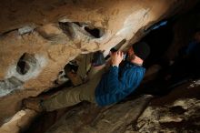 Bouldering in Hueco Tanks on 12/23/2018 with Blue Lizard Climbing and Yoga

Filename: SRM_20181223_1559510.jpg
Aperture: f/8.0
Shutter Speed: 1/250
Body: Canon EOS-1D Mark II
Lens: Canon EF 16-35mm f/2.8 L