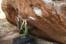 Bouldering in Hueco Tanks on 12/23/2018 with Blue Lizard Climbing and Yoga

Filename: SRM_20181223_1651540.jpg
Aperture: f/2.8
Shutter Speed: 1/400
Body: Canon EOS-1D Mark II
Lens: Canon EF 50mm f/1.8 II