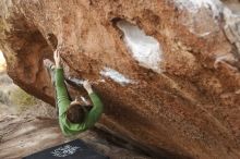 Bouldering in Hueco Tanks on 12/23/2018 with Blue Lizard Climbing and Yoga

Filename: SRM_20181223_1653430.jpg
Aperture: f/2.8
Shutter Speed: 1/320
Body: Canon EOS-1D Mark II
Lens: Canon EF 50mm f/1.8 II