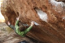 Bouldering in Hueco Tanks on 12/23/2018 with Blue Lizard Climbing and Yoga

Filename: SRM_20181223_1653451.jpg
Aperture: f/2.8
Shutter Speed: 1/400
Body: Canon EOS-1D Mark II
Lens: Canon EF 50mm f/1.8 II