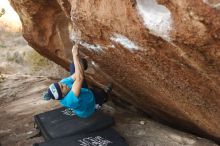 Bouldering in Hueco Tanks on 12/23/2018 with Blue Lizard Climbing and Yoga

Filename: SRM_20181223_1655200.jpg
Aperture: f/2.8
Shutter Speed: 1/320
Body: Canon EOS-1D Mark II
Lens: Canon EF 50mm f/1.8 II