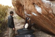 Bouldering in Hueco Tanks on 12/23/2018 with Blue Lizard Climbing and Yoga

Filename: SRM_20181223_1659270.jpg
Aperture: f/2.8
Shutter Speed: 1/320
Body: Canon EOS-1D Mark II
Lens: Canon EF 50mm f/1.8 II