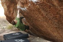 Bouldering in Hueco Tanks on 12/23/2018 with Blue Lizard Climbing and Yoga

Filename: SRM_20181223_1702520.jpg
Aperture: f/2.8
Shutter Speed: 1/250
Body: Canon EOS-1D Mark II
Lens: Canon EF 50mm f/1.8 II