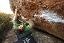 Bouldering in Hueco Tanks on 12/23/2018 with Blue Lizard Climbing and Yoga

Filename: SRM_20181223_1711280.jpg
Aperture: f/4.0
Shutter Speed: 1/250
Body: Canon EOS-1D Mark II
Lens: Canon EF 16-35mm f/2.8 L