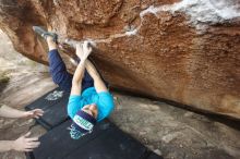 Bouldering in Hueco Tanks on 12/23/2018 with Blue Lizard Climbing and Yoga

Filename: SRM_20181223_1716090.jpg
Aperture: f/4.0
Shutter Speed: 1/160
Body: Canon EOS-1D Mark II
Lens: Canon EF 16-35mm f/2.8 L