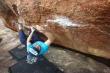 Bouldering in Hueco Tanks on 12/23/2018 with Blue Lizard Climbing and Yoga

Filename: SRM_20181223_1716110.jpg
Aperture: f/4.0
Shutter Speed: 1/200
Body: Canon EOS-1D Mark II
Lens: Canon EF 16-35mm f/2.8 L