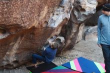 Bouldering in Hueco Tanks on 12/24/2018 with Blue Lizard Climbing and Yoga

Filename: SRM_20181224_1018550.jpg
Aperture: f/4.0
Shutter Speed: 1/250
Body: Canon EOS-1D Mark II
Lens: Canon EF 50mm f/1.8 II
