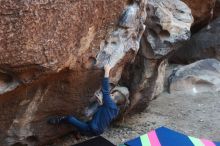 Bouldering in Hueco Tanks on 12/24/2018 with Blue Lizard Climbing and Yoga

Filename: SRM_20181224_1019000.jpg
Aperture: f/4.0
Shutter Speed: 1/250
Body: Canon EOS-1D Mark II
Lens: Canon EF 50mm f/1.8 II