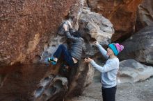 Bouldering in Hueco Tanks on 12/24/2018 with Blue Lizard Climbing and Yoga

Filename: SRM_20181224_1023400.jpg
Aperture: f/4.0
Shutter Speed: 1/250
Body: Canon EOS-1D Mark II
Lens: Canon EF 50mm f/1.8 II