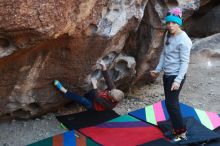 Bouldering in Hueco Tanks on 12/24/2018 with Blue Lizard Climbing and Yoga

Filename: SRM_20181224_1024260.jpg
Aperture: f/4.0
Shutter Speed: 1/250
Body: Canon EOS-1D Mark II
Lens: Canon EF 50mm f/1.8 II