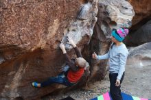 Bouldering in Hueco Tanks on 12/24/2018 with Blue Lizard Climbing and Yoga

Filename: SRM_20181224_1024360.jpg
Aperture: f/4.0
Shutter Speed: 1/250
Body: Canon EOS-1D Mark II
Lens: Canon EF 50mm f/1.8 II