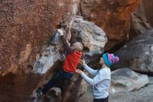 Bouldering in Hueco Tanks on 12/24/2018 with Blue Lizard Climbing and Yoga

Filename: SRM_20181224_1024520.jpg
Aperture: f/4.0
Shutter Speed: 1/400
Body: Canon EOS-1D Mark II
Lens: Canon EF 50mm f/1.8 II