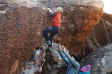 Bouldering in Hueco Tanks on 12/24/2018 with Blue Lizard Climbing and Yoga

Filename: SRM_20181224_1025480.jpg
Aperture: f/4.0
Shutter Speed: 1/400
Body: Canon EOS-1D Mark II
Lens: Canon EF 50mm f/1.8 II