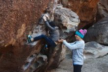 Bouldering in Hueco Tanks on 12/24/2018 with Blue Lizard Climbing and Yoga

Filename: SRM_20181224_1027090.jpg
Aperture: f/4.0
Shutter Speed: 1/400
Body: Canon EOS-1D Mark II
Lens: Canon EF 50mm f/1.8 II