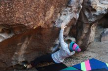 Bouldering in Hueco Tanks on 12/24/2018 with Blue Lizard Climbing and Yoga

Filename: SRM_20181224_1028040.jpg
Aperture: f/4.0
Shutter Speed: 1/320
Body: Canon EOS-1D Mark II
Lens: Canon EF 50mm f/1.8 II