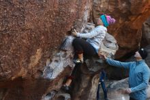 Bouldering in Hueco Tanks on 12/24/2018 with Blue Lizard Climbing and Yoga

Filename: SRM_20181224_1028340.jpg
Aperture: f/4.0
Shutter Speed: 1/400
Body: Canon EOS-1D Mark II
Lens: Canon EF 50mm f/1.8 II