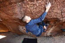 Bouldering in Hueco Tanks on 12/24/2018 with Blue Lizard Climbing and Yoga

Filename: SRM_20181224_1038210.jpg
Aperture: f/4.0
Shutter Speed: 1/160
Body: Canon EOS-1D Mark II
Lens: Canon EF 16-35mm f/2.8 L