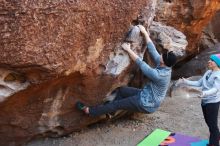 Bouldering in Hueco Tanks on 12/24/2018 with Blue Lizard Climbing and Yoga

Filename: SRM_20181224_1039510.jpg
Aperture: f/4.0
Shutter Speed: 1/250
Body: Canon EOS-1D Mark II
Lens: Canon EF 16-35mm f/2.8 L
