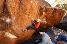 Bouldering in Hueco Tanks on 12/24/2018 with Blue Lizard Climbing and Yoga

Filename: SRM_20181224_1047390.jpg
Aperture: f/5.6
Shutter Speed: 1/200
Body: Canon EOS-1D Mark II
Lens: Canon EF 16-35mm f/2.8 L