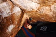 Bouldering in Hueco Tanks on 12/24/2018 with Blue Lizard Climbing and Yoga

Filename: SRM_20181224_1104050.jpg
Aperture: f/4.0
Shutter Speed: 1/250
Body: Canon EOS-1D Mark II
Lens: Canon EF 16-35mm f/2.8 L