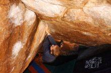 Bouldering in Hueco Tanks on 12/24/2018 with Blue Lizard Climbing and Yoga

Filename: SRM_20181224_1105210.jpg
Aperture: f/4.0
Shutter Speed: 1/200
Body: Canon EOS-1D Mark II
Lens: Canon EF 16-35mm f/2.8 L