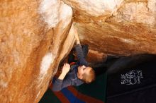 Bouldering in Hueco Tanks on 12/24/2018 with Blue Lizard Climbing and Yoga

Filename: SRM_20181224_1105240.jpg
Aperture: f/4.0
Shutter Speed: 1/200
Body: Canon EOS-1D Mark II
Lens: Canon EF 16-35mm f/2.8 L