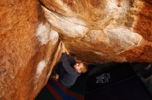 Bouldering in Hueco Tanks on 12/24/2018 with Blue Lizard Climbing and Yoga

Filename: SRM_20181224_1105360.jpg
Aperture: f/4.5
Shutter Speed: 1/250
Body: Canon EOS-1D Mark II
Lens: Canon EF 16-35mm f/2.8 L