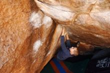 Bouldering in Hueco Tanks on 12/24/2018 with Blue Lizard Climbing and Yoga

Filename: SRM_20181224_1107280.jpg
Aperture: f/4.5
Shutter Speed: 1/200
Body: Canon EOS-1D Mark II
Lens: Canon EF 16-35mm f/2.8 L