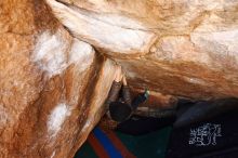 Bouldering in Hueco Tanks on 12/24/2018 with Blue Lizard Climbing and Yoga

Filename: SRM_20181224_1108470.jpg
Aperture: f/4.5
Shutter Speed: 1/125
Body: Canon EOS-1D Mark II
Lens: Canon EF 16-35mm f/2.8 L