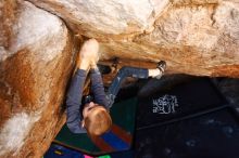 Bouldering in Hueco Tanks on 12/24/2018 with Blue Lizard Climbing and Yoga

Filename: SRM_20181224_1110100.jpg
Aperture: f/4.5
Shutter Speed: 1/100
Body: Canon EOS-1D Mark II
Lens: Canon EF 16-35mm f/2.8 L